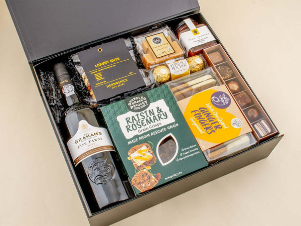 Tawny Port Gift Box. Sending Gift Boxes NZ Wide. Fathers Day Gift Boxes. Christmas Gifts NZ.